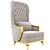 Luxury Classic Modern Terrace Chair 3D model small image 1