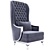 Luxury Classic Modern Terrace Chair 3D model small image 2