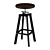 Screwed Bar Chair 3D model small image 1