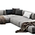 Elegant Arflex Sofa 3D model small image 2