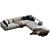 Elegant Arflex Sofa 3D model small image 6