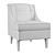 Elegant Calion Armchair: Stylish Comfort in Every Detail 3D model small image 6