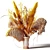 Eternal Beauty: Dried Bouquet with Black Feather 3D model small image 3