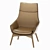 Jet Velvet Armchair: Elegant and Comfortable 3D model small image 5