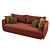 Salla Sofa Bed: Stylish and Space-Saving Design 3D model small image 1