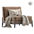 Elegant ATLANTA Armchair: Stylish Comfort. 3D model small image 1