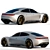 Porsche Taycan: Hybrid Electric Luxury 3D model small image 1