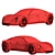 Porsche Taycan: Hybrid Electric Luxury 3D model small image 5