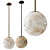 Elegant Alabaster Pendant Light 3D model small image 1