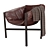 Luxurious Leather Armchair: DANTE Falstaff 3D model small image 1