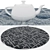 Versatile Set of 6 Round Rugs 3D model small image 2
