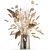 Elegant Dried Flower Bouquet 3D model small image 1