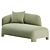 Modern Taru 1 Arm Sofa 3D model small image 1