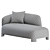 Modern Taru 1 Arm Sofa 3D model small image 4