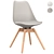 Sleek Grey Office Chair 3D model small image 7