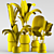 Green Oasis Plant Set - Indoor & Outdoor Pot Plants 3D model small image 7