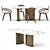 Apriori ST 240x120 Table - Group Set 3D model small image 5