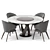 Virtuos D Round Dining Table: Elegant and Functional 3D model small image 1