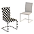 GWINNER ET570 Dining Table & LENA Chairs 3D model small image 3