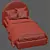 Soft Headboard Bed: Elegant and Comfortable 3D model small image 7