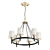 Elegant Odeon Dogana Chandelier 3D model small image 1