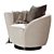 Eichholtz Swivel Chair: Colin Left 3D model small image 2