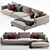 Rolf Benz Volo: Contemporary Corner Sofa 3D model small image 1