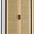 Fallon Mango Wood Cane Cabinet 3D model small image 4