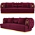 Oberon Sofa: Modern Sophistication for Your Vision 3D model small image 4