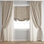 Elegant Polygonal Curtain Design 3D model small image 1