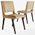 Modern Ryan Table & Rudolf Chair 3D model small image 2