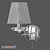 Alegria Chrome Wall Lamp with Lampshade 3D model small image 1