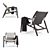 Rubelli Casa Tela Armchair: Stylish, Comfortable, and Versatile 3D model small image 4