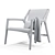 Rubelli Casa Tela Armchair: Stylish, Comfortable, and Versatile 3D model small image 5