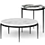 Sleek Elegance: Arteriors Kelsie Coffee Tables 3D model small image 1
