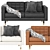 Modern Comfortable Sofa for Stylish Living Spaces 3D model small image 2