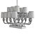 Elegant Bramante Chandelier 3D model small image 3