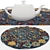 Versatile Round Rugs Set 3D model small image 3