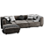 Modern Boconcept Sofa: 2015 Edition 3D model small image 3