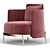 Taped Elegance Armchair 3D model small image 4