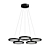 Sleek Nitro LED Chandelier 3D model small image 1