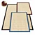 Klara Modern Designer Rug 3D model small image 1