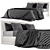 Benedetti Storage Bed: Stylish, Spacious, and Functional 3D model small image 5