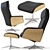 Modern Black Design Relax Armchair 3D model small image 5