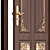 Elegant Decorative Door 3D model small image 3