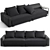 Luxurious Fendi Casa Halston Sofa 3D model small image 1