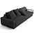 Luxurious Fendi Casa Halston Sofa 3D model small image 2