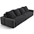 Luxurious Fendi Casa Halston Sofa 3D model small image 4