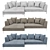 Charles Large: Modern Design Sofa 3D model small image 1