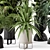 Indoor Greenery in Ferm Living Bau Pot - Set 220 3D model small image 6